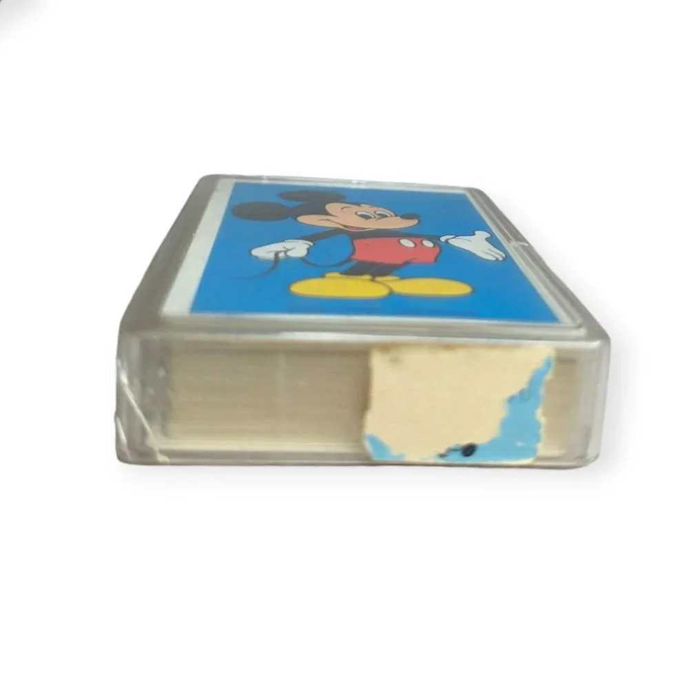Vintage Disney Mickey Mouse Card Deck with Plastic Case